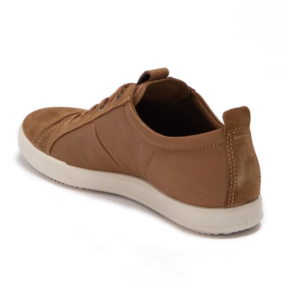 Ecco Collin 2.0 Leather Lace Up Sneaker Camel - Picture 4 of 6